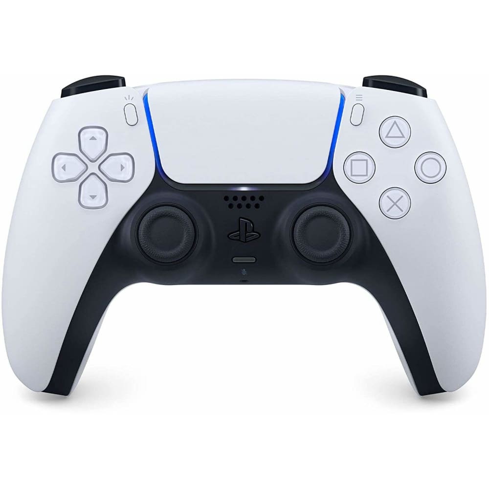White PlayStation DualSense wireless controller